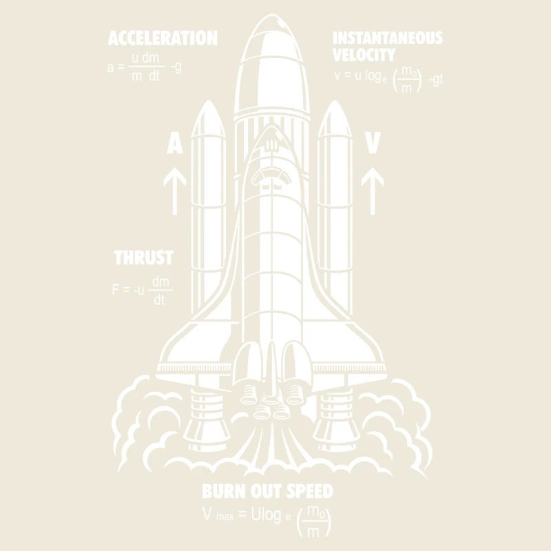 Rocket Propulsion Formula Nerdy STEM Rakete Geschenk