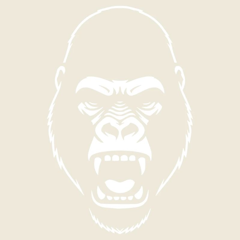 Gorilla Stencil: Elegantes Grunge-Statement