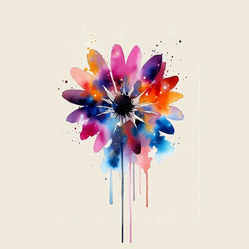 Aquarell-Gänseblümchen