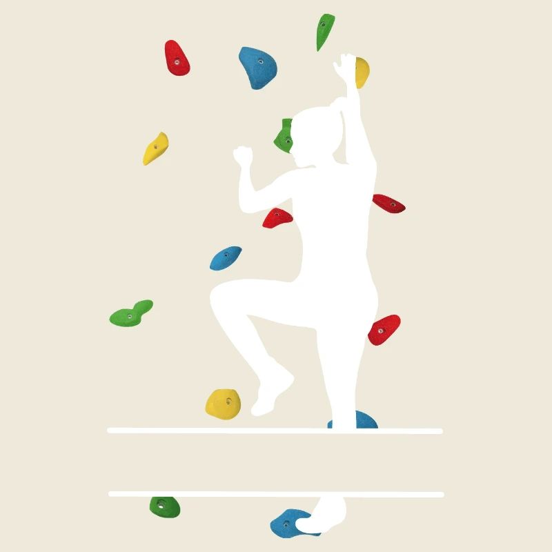 Climbing Wall Woman White – Custom Boulder