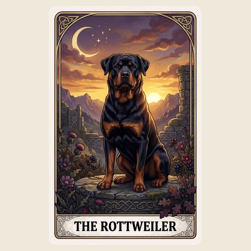 Rottweiler Mondschein Tarot