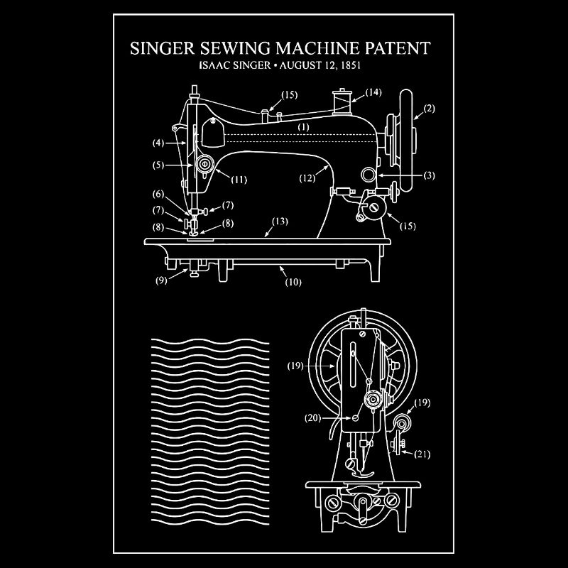 Singer Sewing Machine Blueprint
