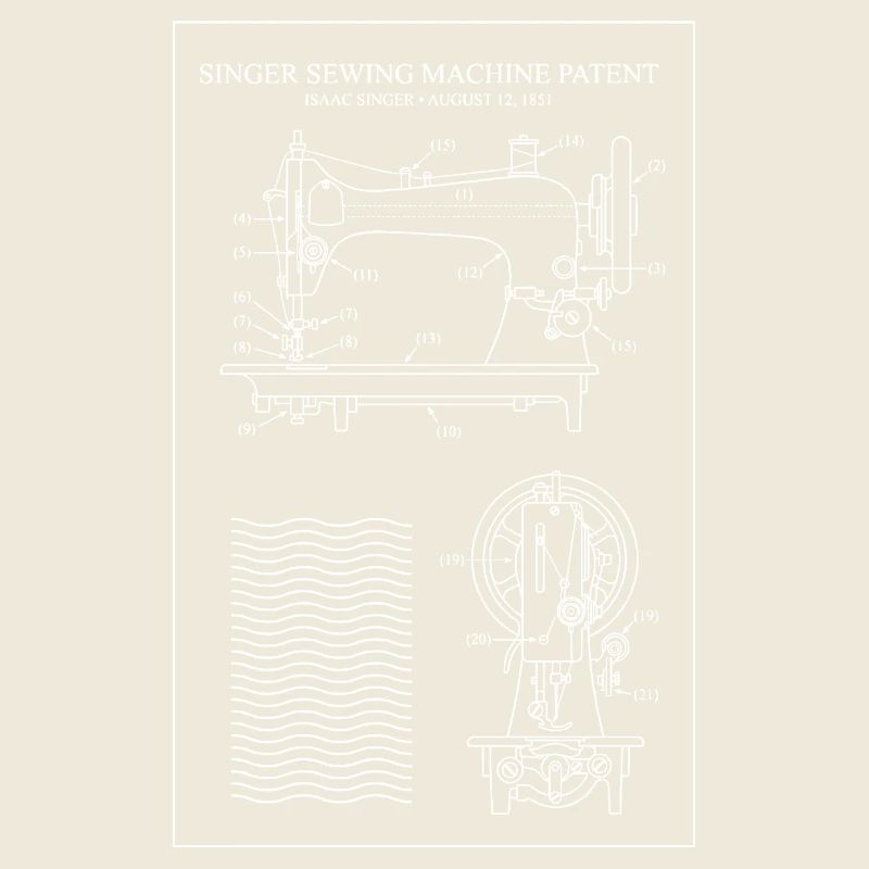 Singer Sewing Machine Blueprint
