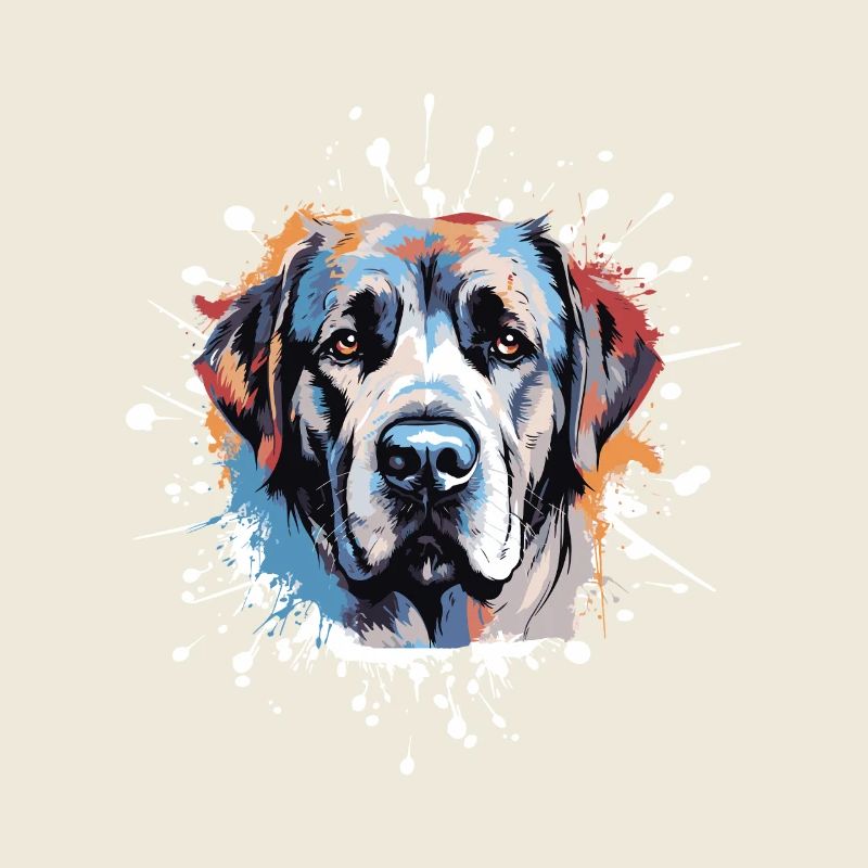 Kangal Hund Tier Pop Art Kopf