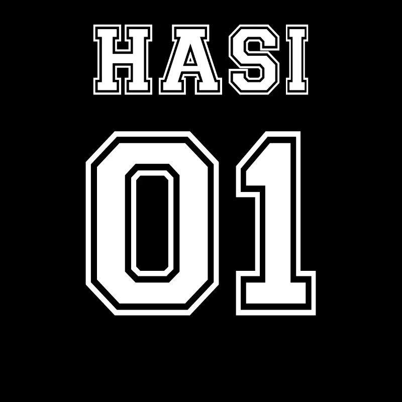 Hasi 01 Numéro 1 Cadeau maillot look partenaire idée