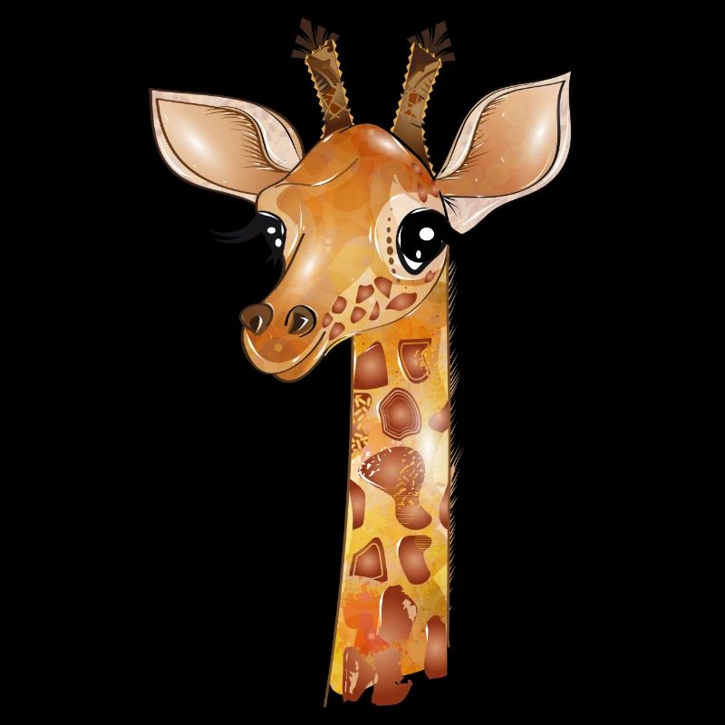 Drawing of a cute giraffe