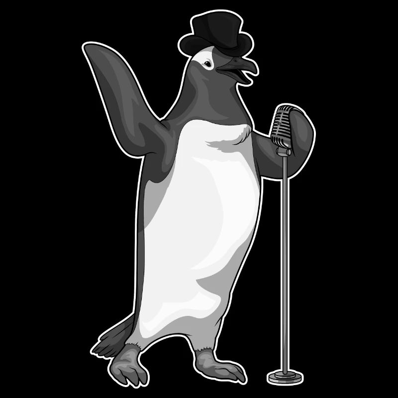 Chant du micro Penguin Singer