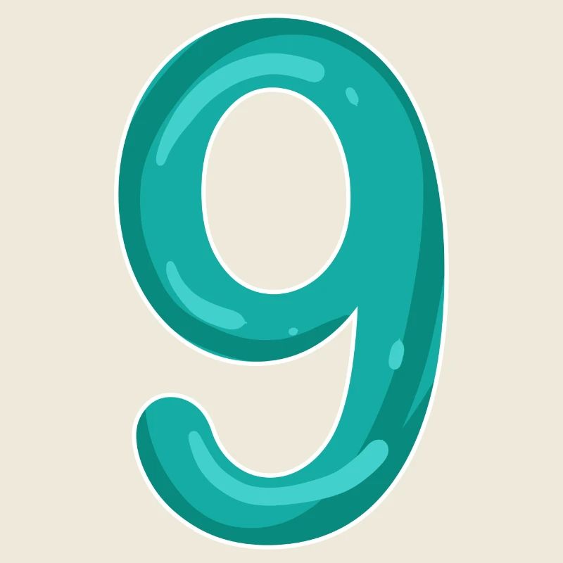 Numéro 9 - Neuf - 9 Motif
