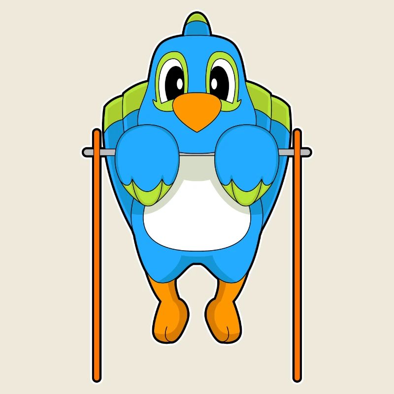 Parrot Bodybuilder Pull-ups