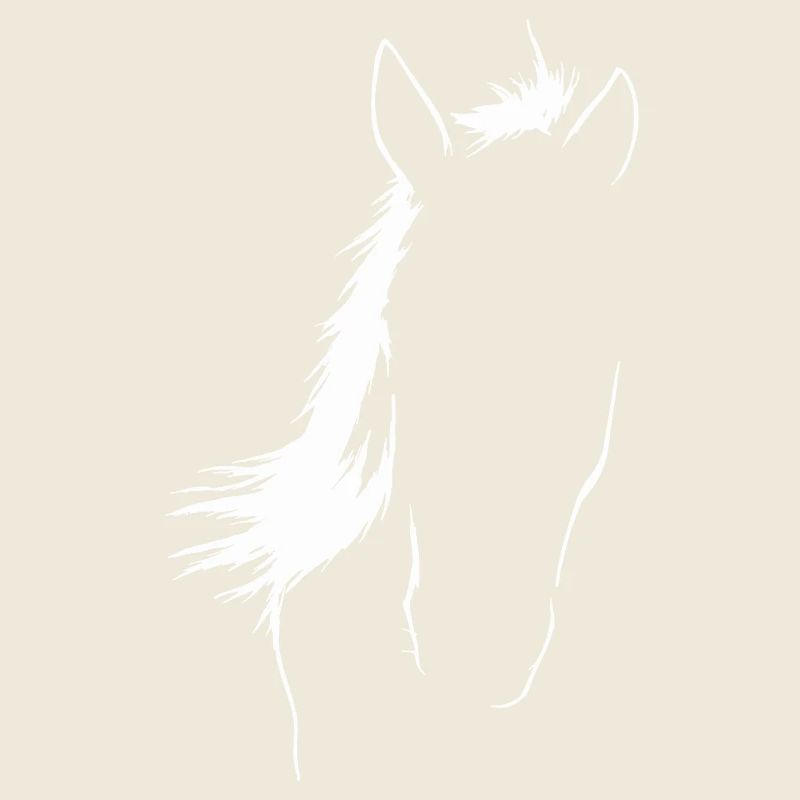 Art de la silhouette de cheval élégant