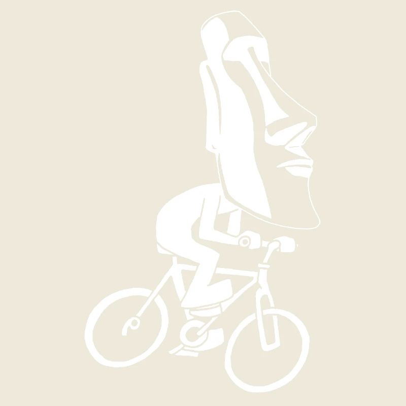 Balade à vélo sur l'île de Pâques (blanc)