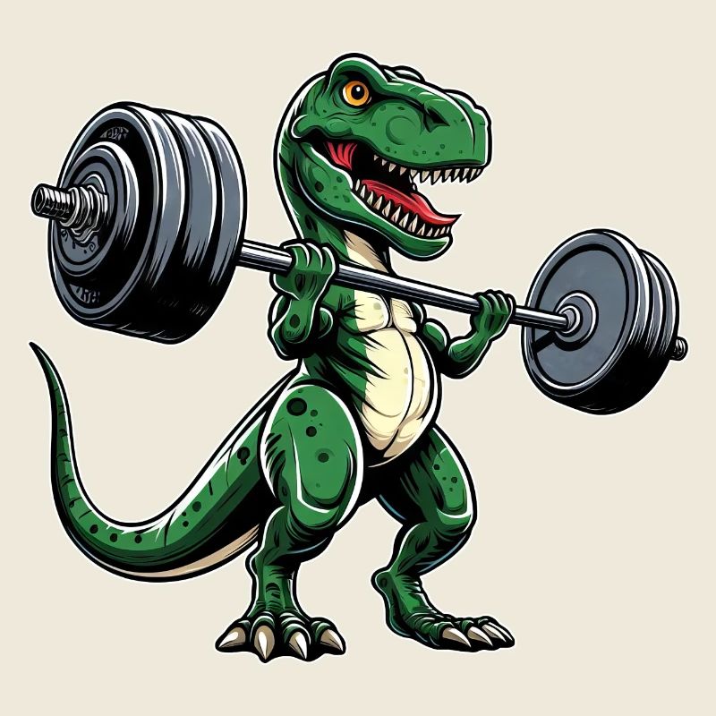 T-Rex Workout Dumbbell Bench Press Cool