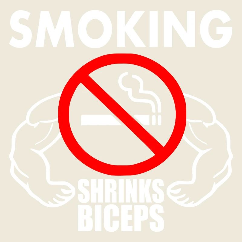 Smoking shrinks the biceps