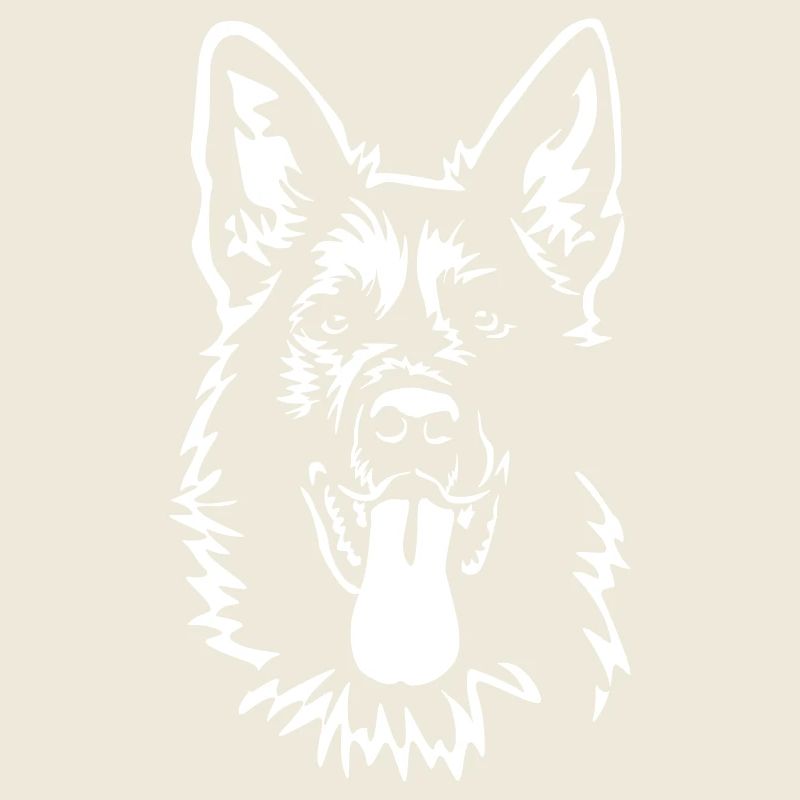 Deutscher Schäferhund Kopf "Black Edition"
