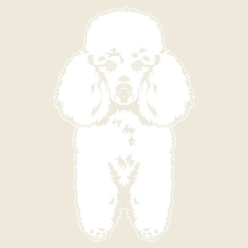 Mignon Caniche Chien Sketch Dog Lover Cadeau
