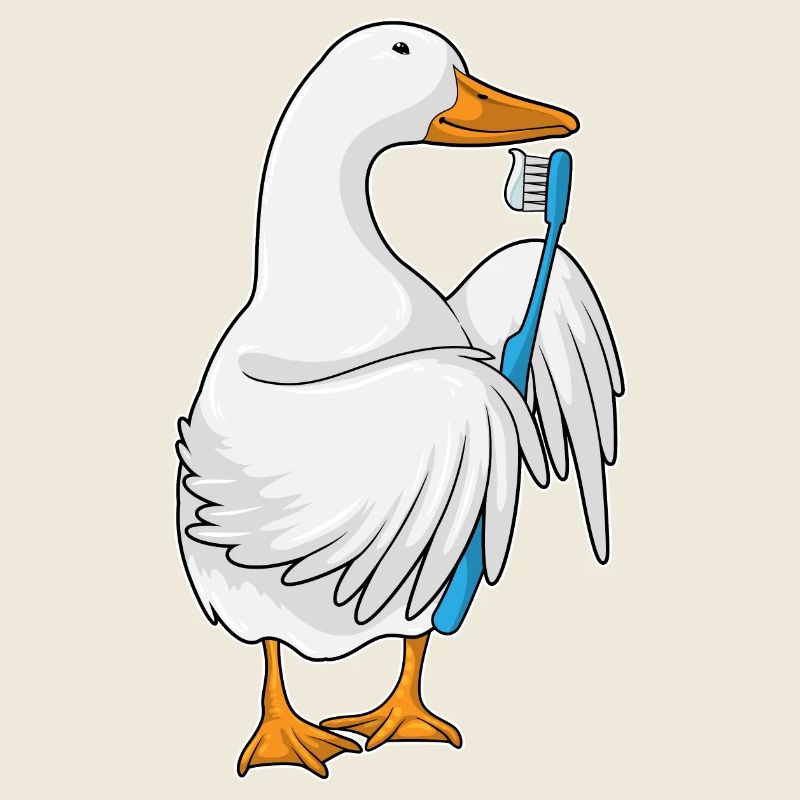 Brosse à dents de canard