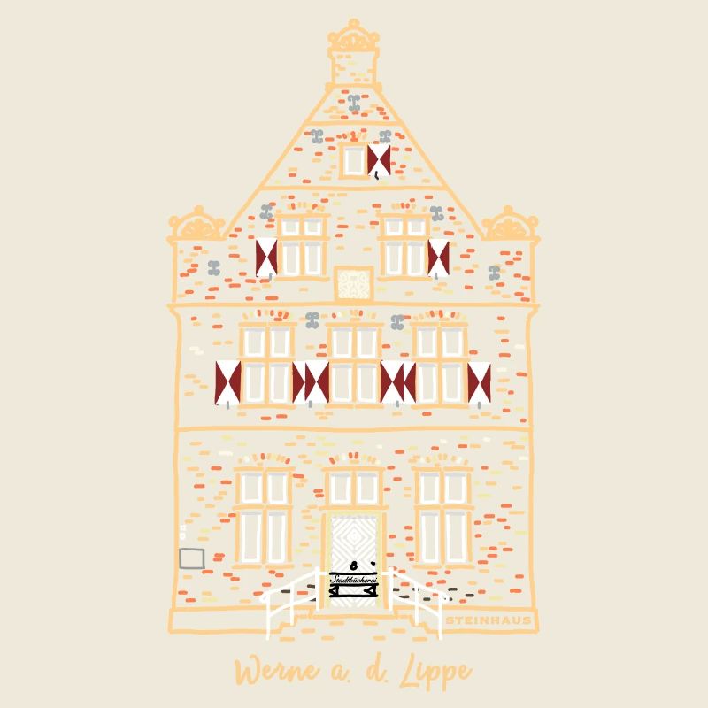 Werne, iconic first stone house, Unna district