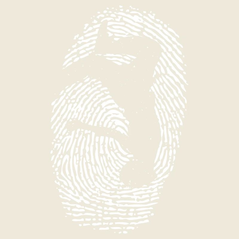 Fingerprint Circle Hand Silhouette