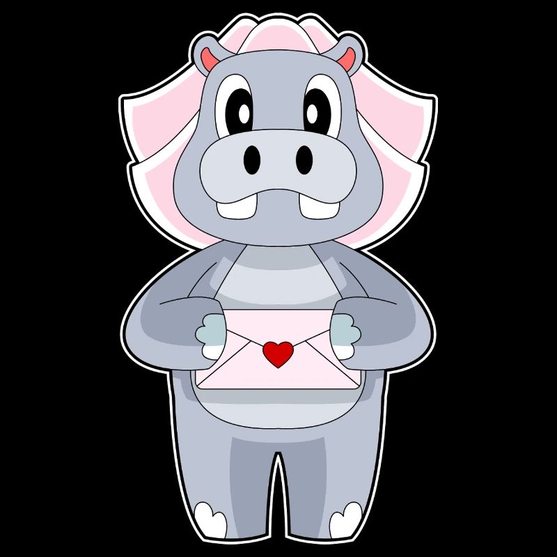 Hippopotame enveloppe de mariée mariage