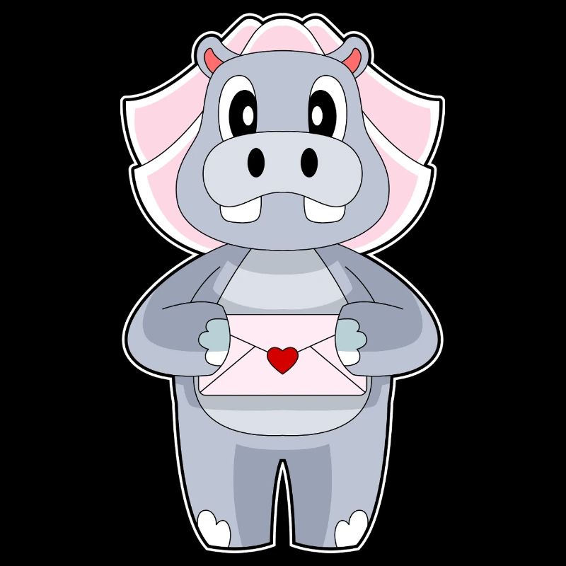 Hippopotame enveloppe de mariée mariage