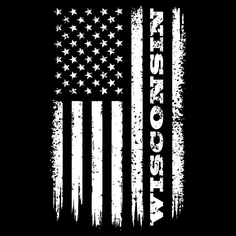 Flag USA Wisconsin State Gift