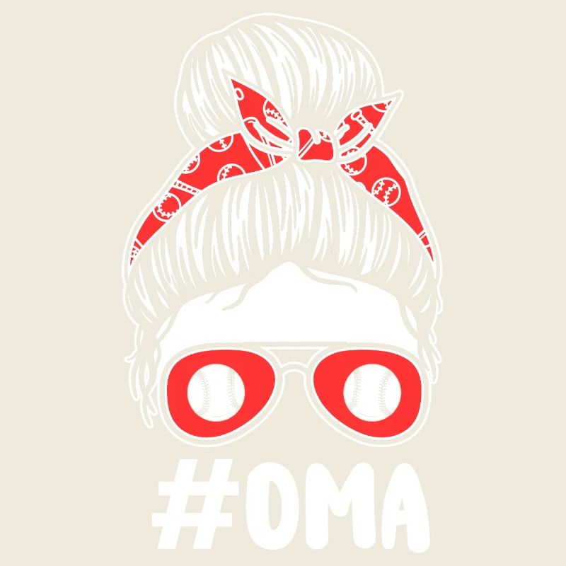 Baseballspieler Oma Großmutter Baseball