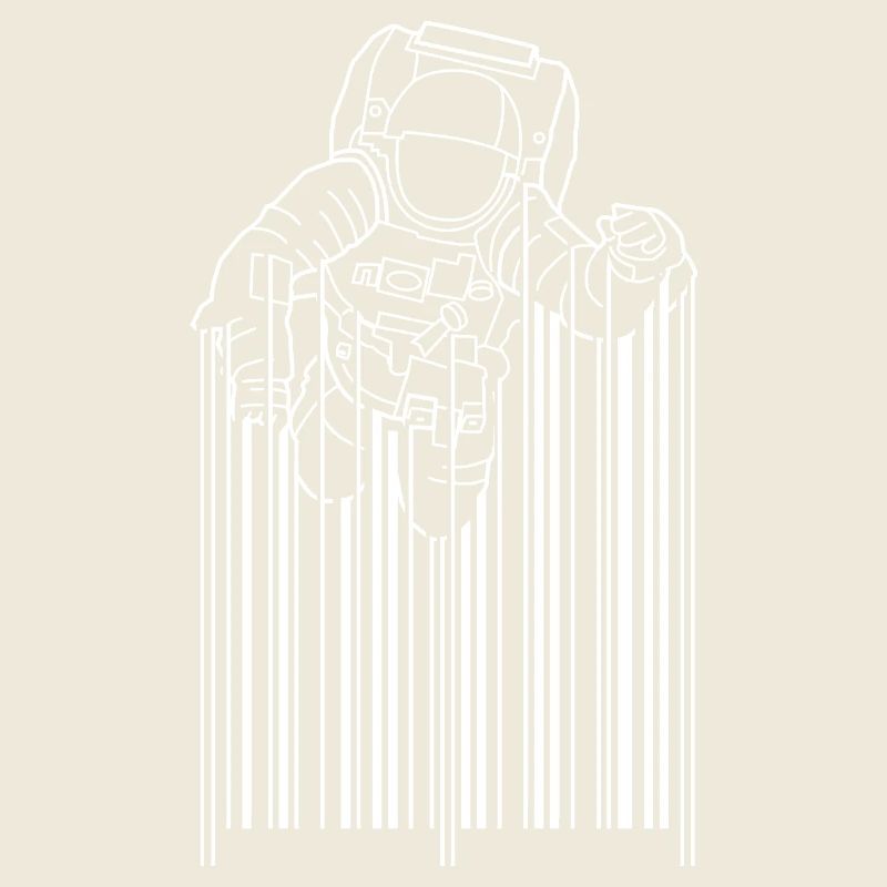 Silhouette d’astronaute Design minimaliste