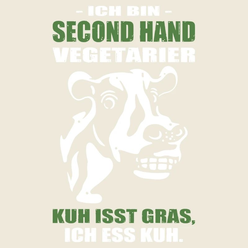 Vegetarier Kuh Isst Gras Ich Ess Kuh