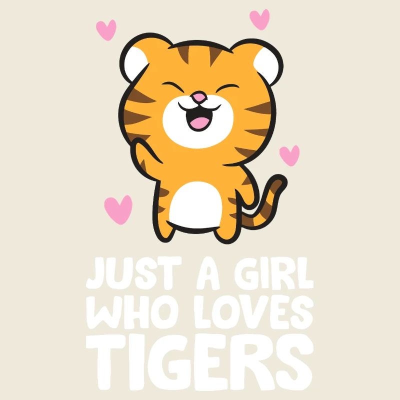 Nur ein Mädchen, das Tiger liebt