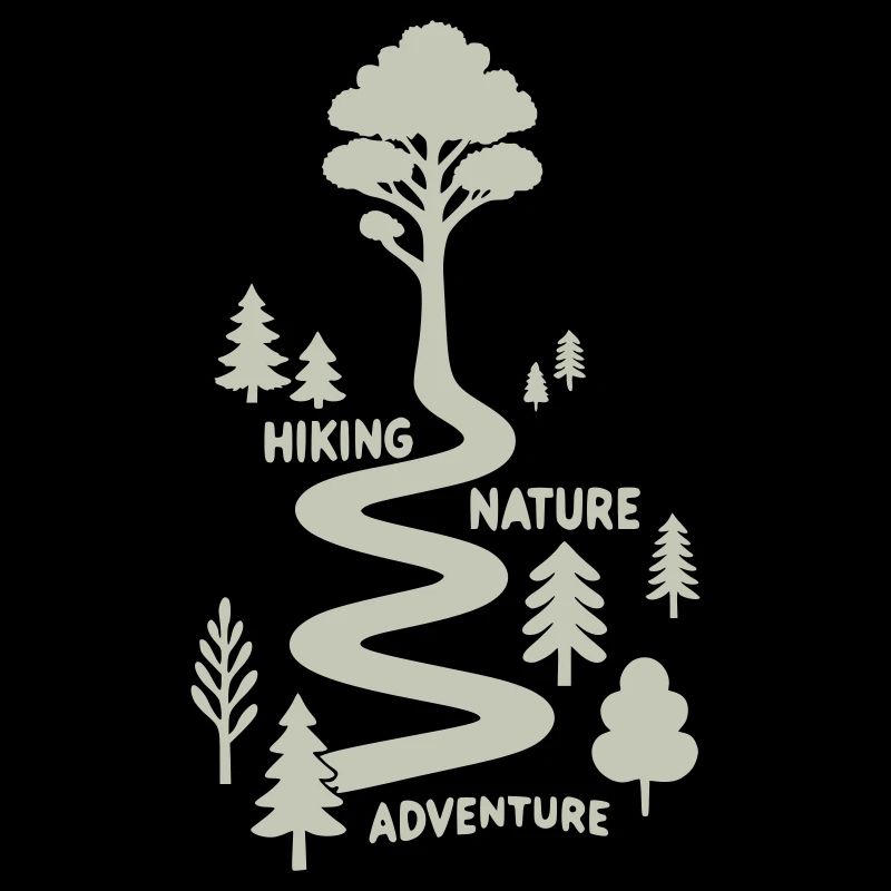 Wanderpfad mit Bäumen