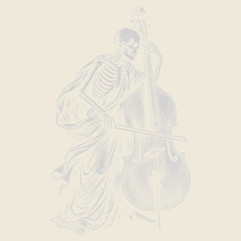 Skeleton joue de la contrebasse