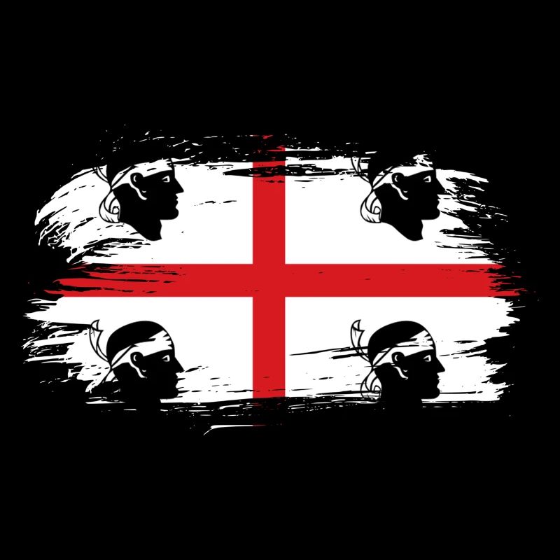 Sardinia vintage flag