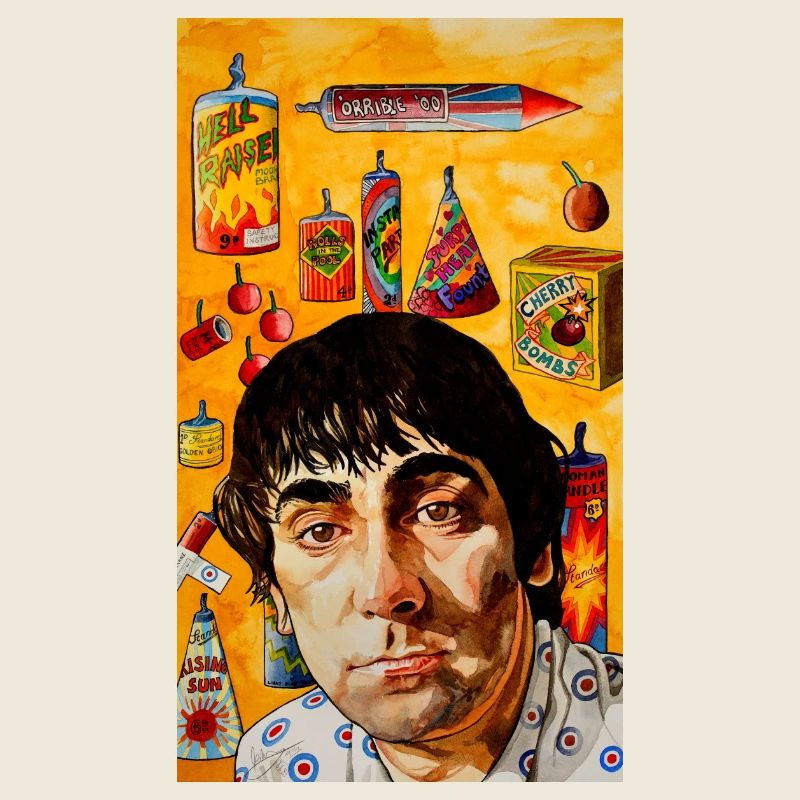 Hellblaues Touchpaper