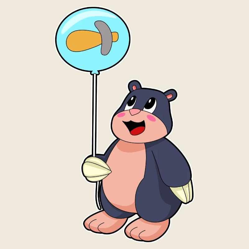 Maulwurf Luftballon
