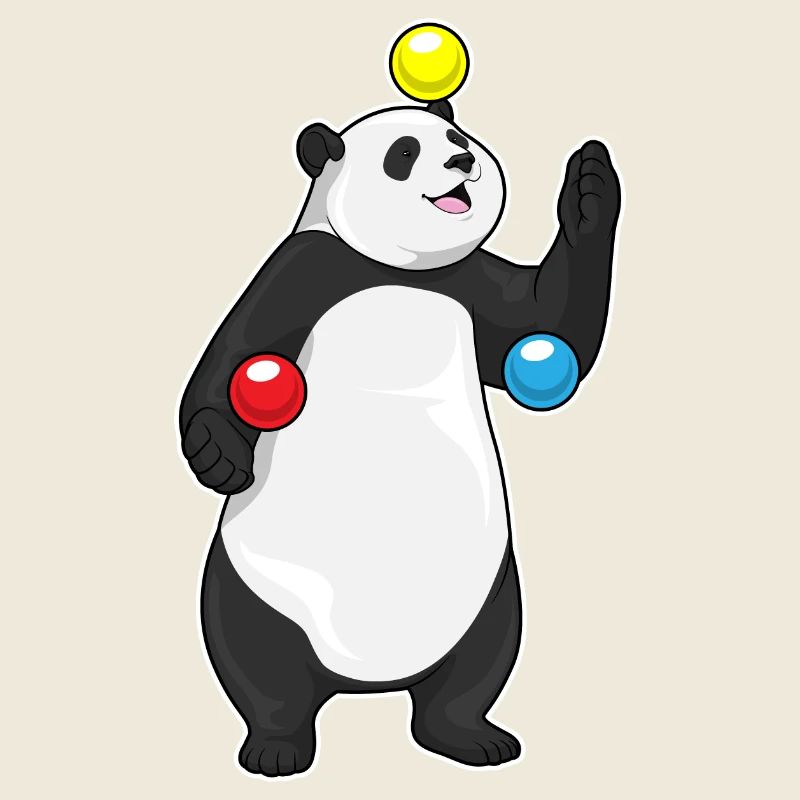 Panda Juggler Juggling