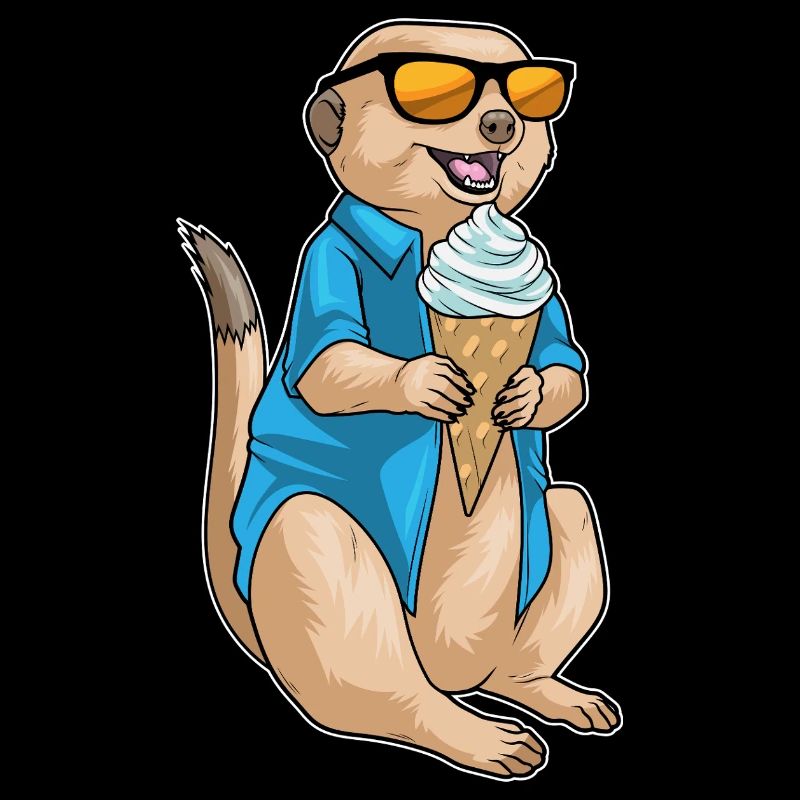 Glace gaufre suricate
