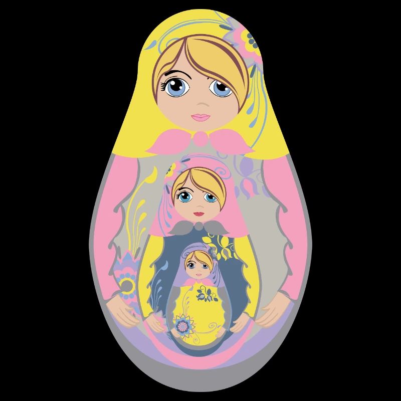 Nesting Matryoshka Doll Design