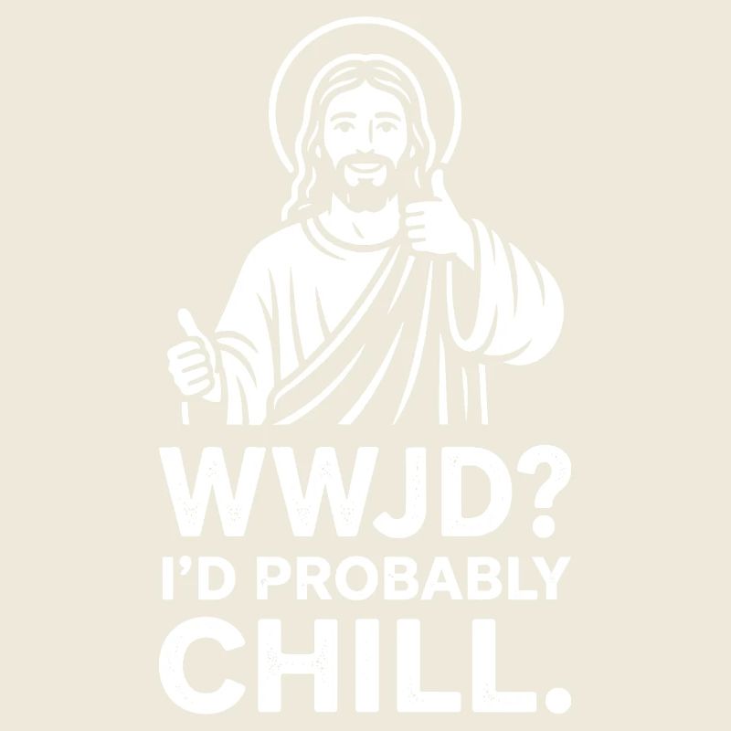 WWJD ? Chill Jesus Illustration