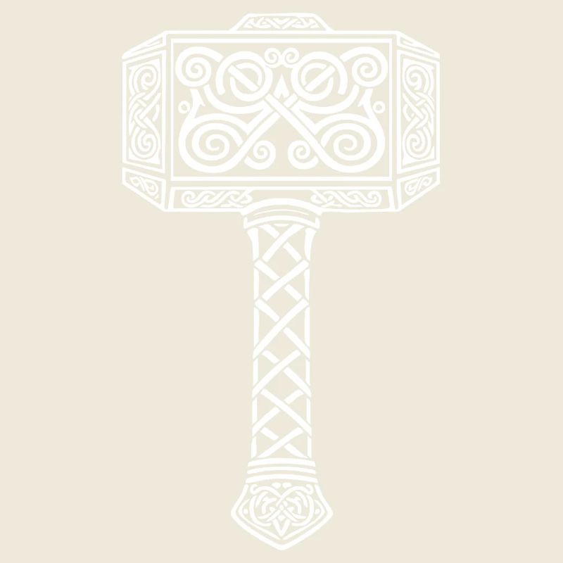 Mjölnir Thors Hammer Wikinger-Maskottchen