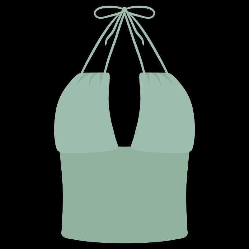 Mint Halter Bikini-Oberteil