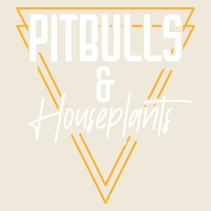Pitbulls et plantes d’intérieur Design pour un pitbull