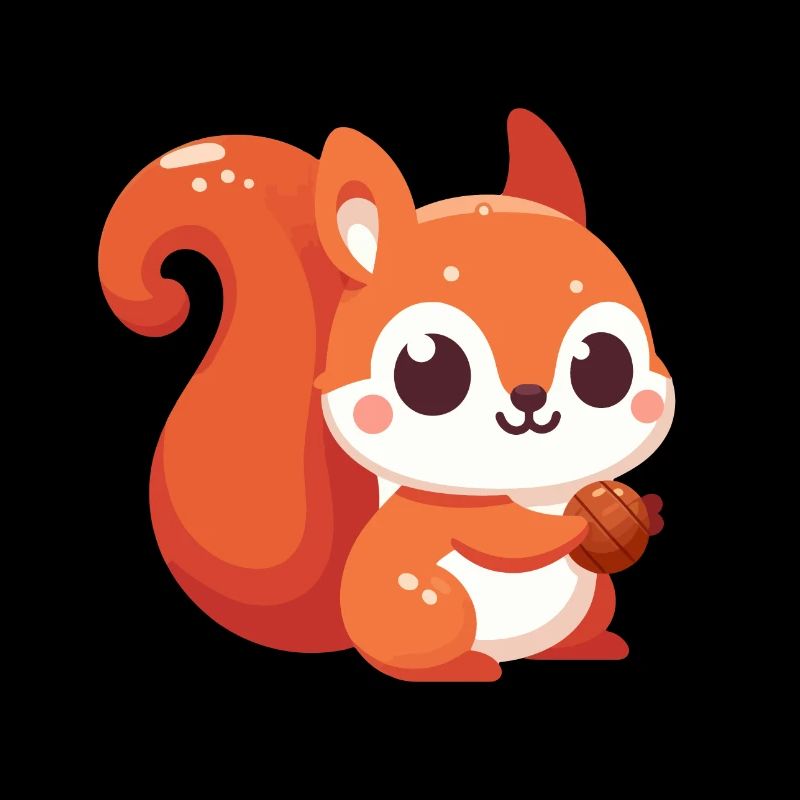 Chibi Squirrel Kawaii