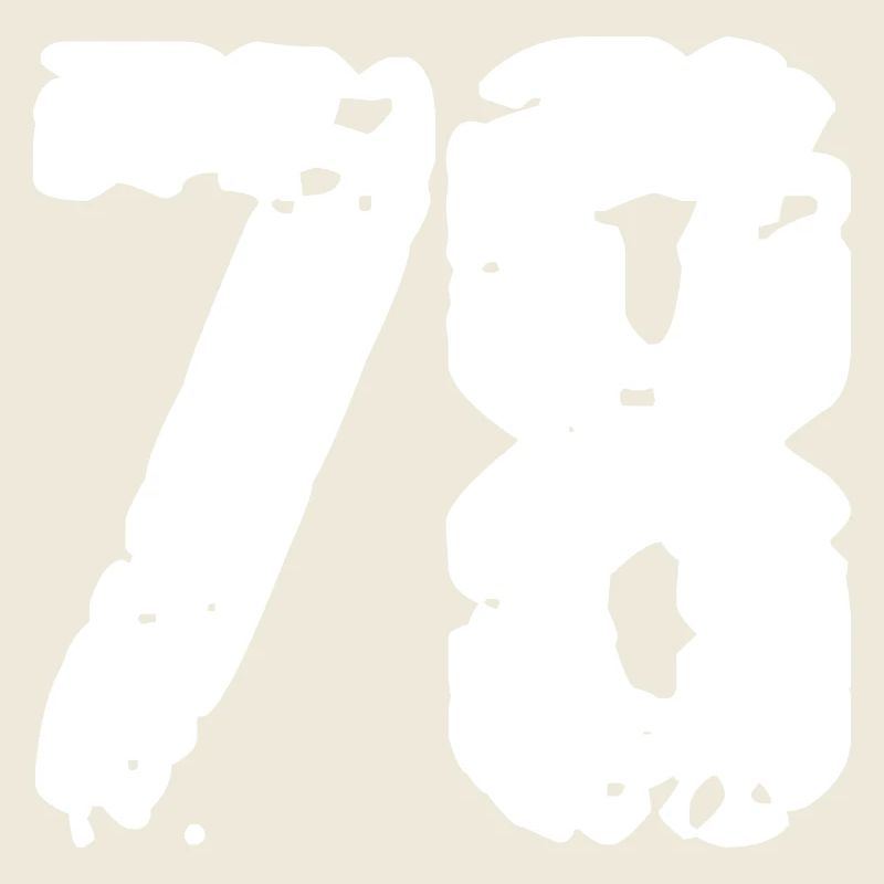 78 Number Vintage