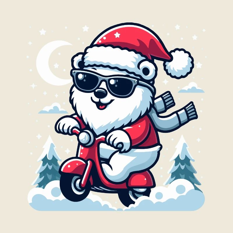 Weihnachtsspaß Eisbär