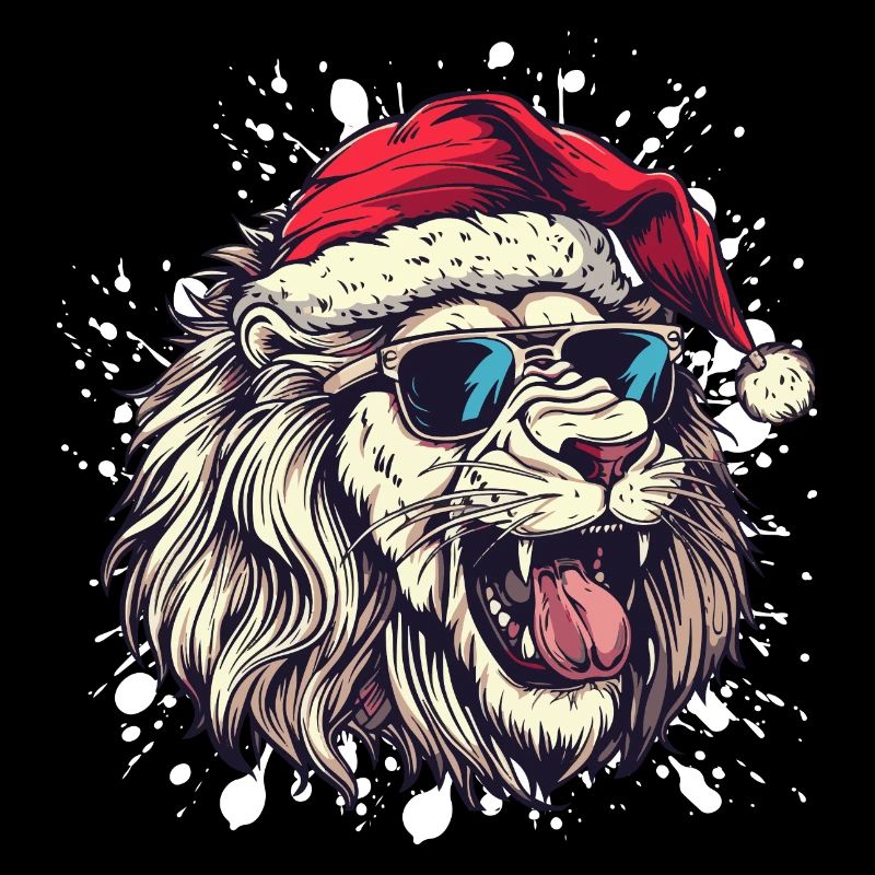 Lion Noël Drôle