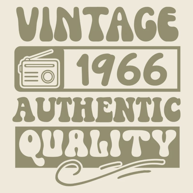 Authentic 1966 Millésime 1966 - Vintage 1966 Rétro