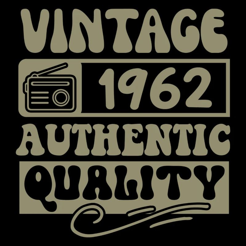 Authentic 1962 Vintage 1962 - Vintage 1962 Retro