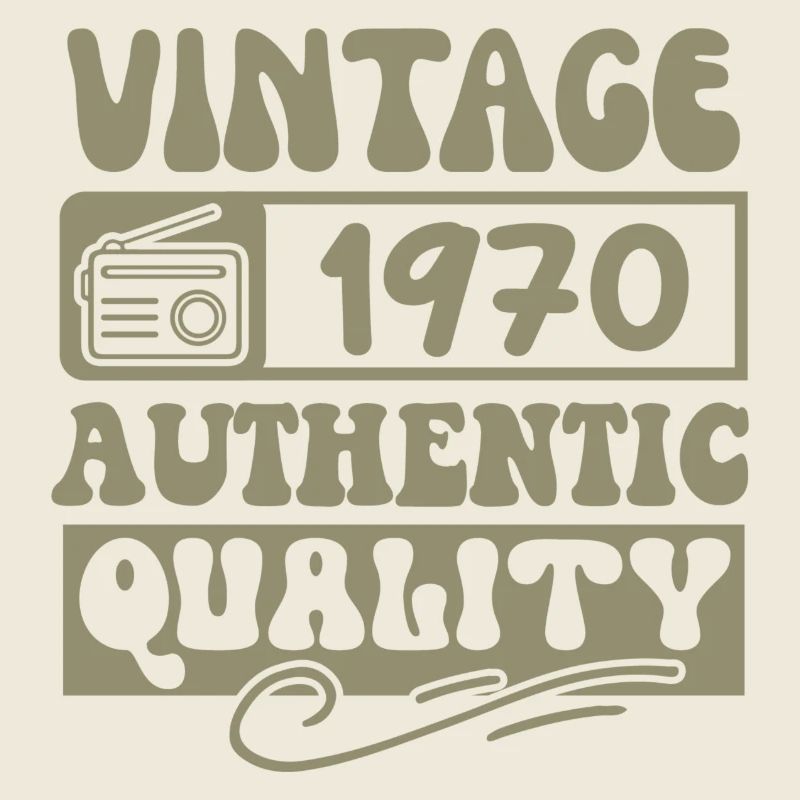Authentic 1970 Vintage 1970 - Vintage 1970 Retro