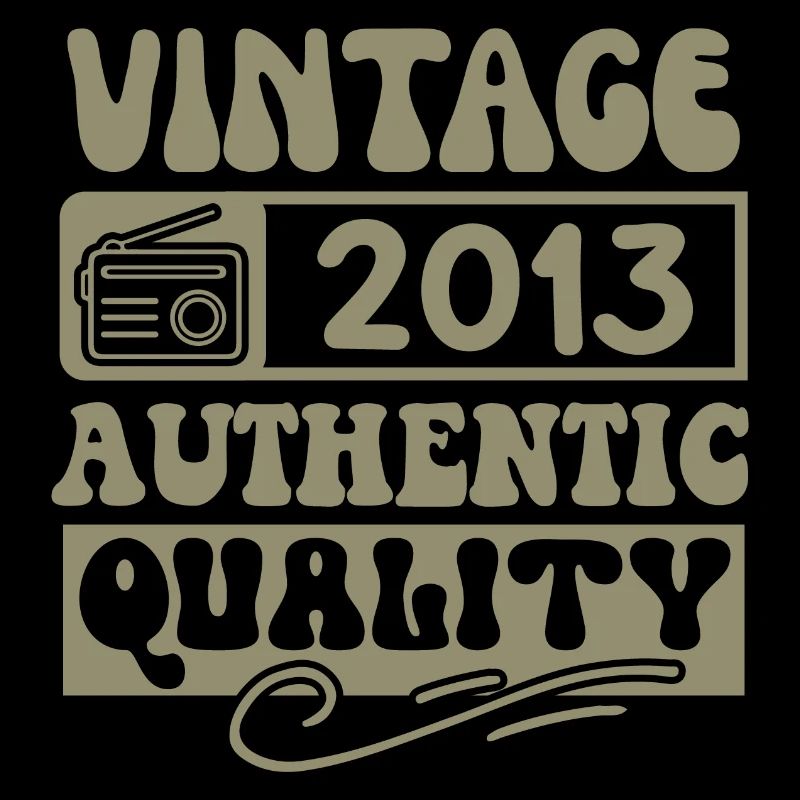Authentic 2013 Millésime 2013 - Vintage 2013 Rétro