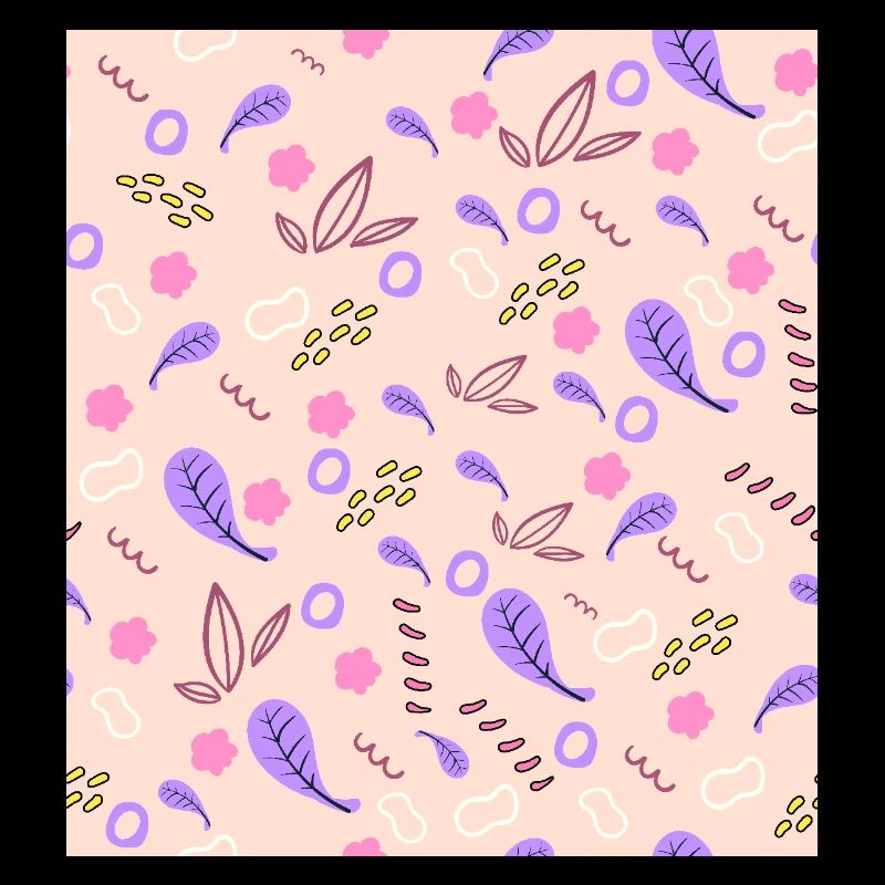Design élégant de feuilles et de motifs décoratifs